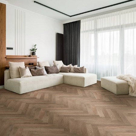 Anderson Tuftex Provincial Herringbone Fawn Hardwood Room Scene