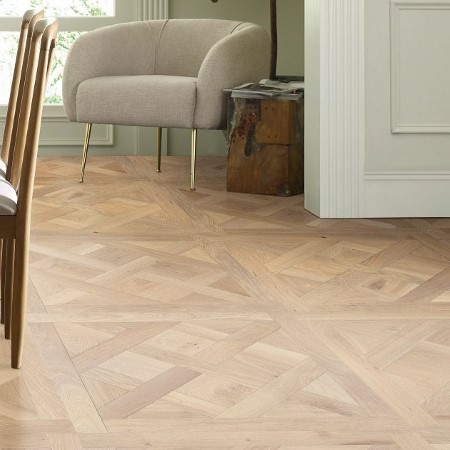 Anderson Tuftex Provincial Parquet Parchment Hardwood Room Scene