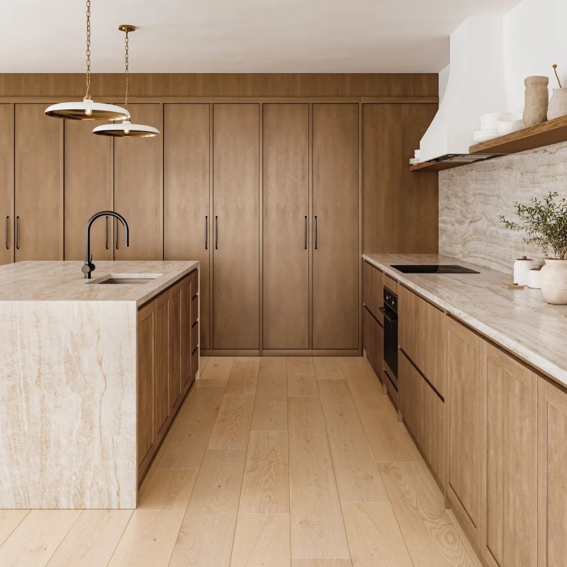 Bedrosians Laguna Shell Hardwood Room Scene