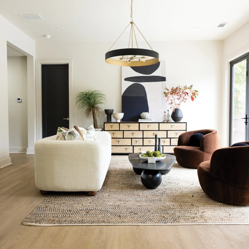 Bedrosians Shorewood Oak Vinyl Room Scene