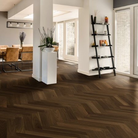 Bravada Hardwood Barcelona Granada Herringbone Hardwood Room Scene