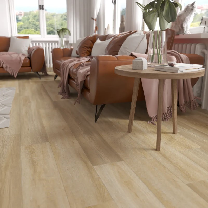 Cali Floors Legends Golden Hour Oak Vinyl Room Scene