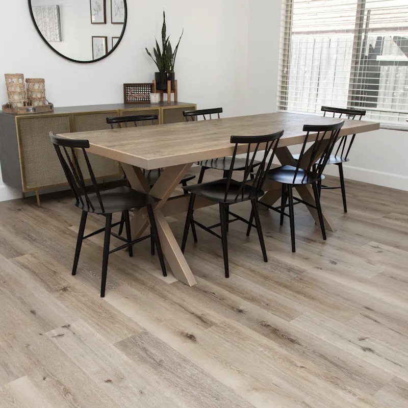 Cali Floors Windandsea Low Tide Aged Hickory Vinyl Room Scene