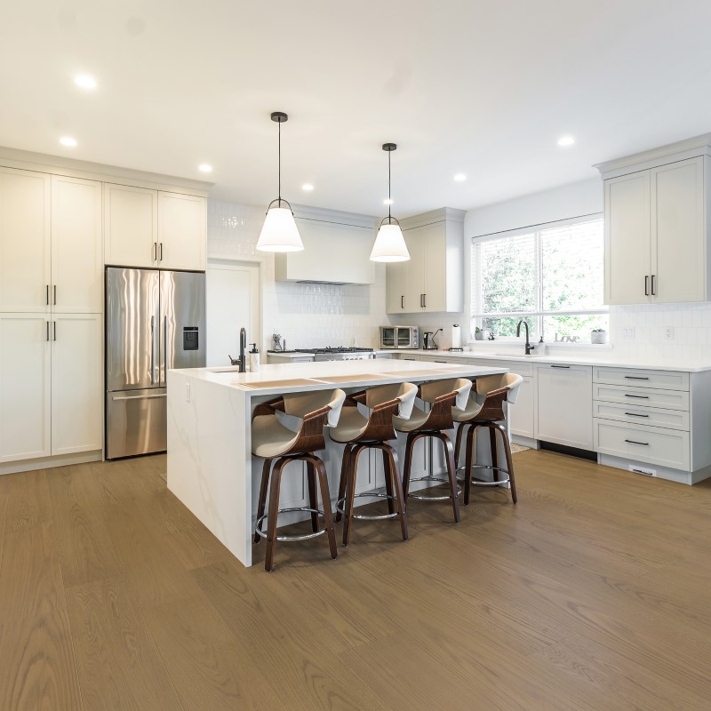 Dukes Group Signature Tan Hardwood Room Scene