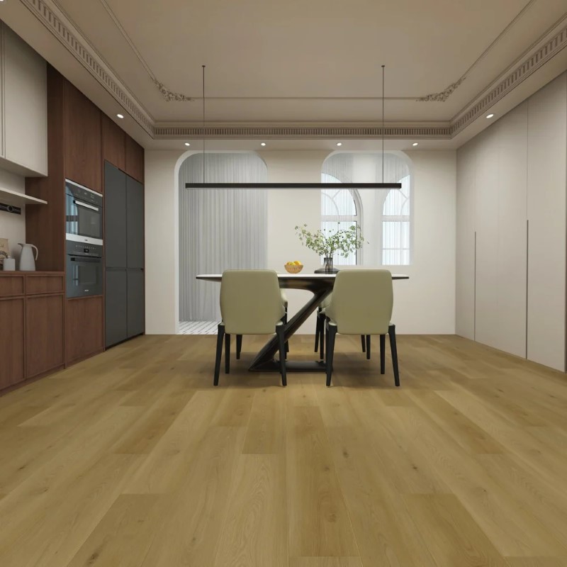 Eternity Flooring Ingraind Dulce Beige Vinyl Room Scene