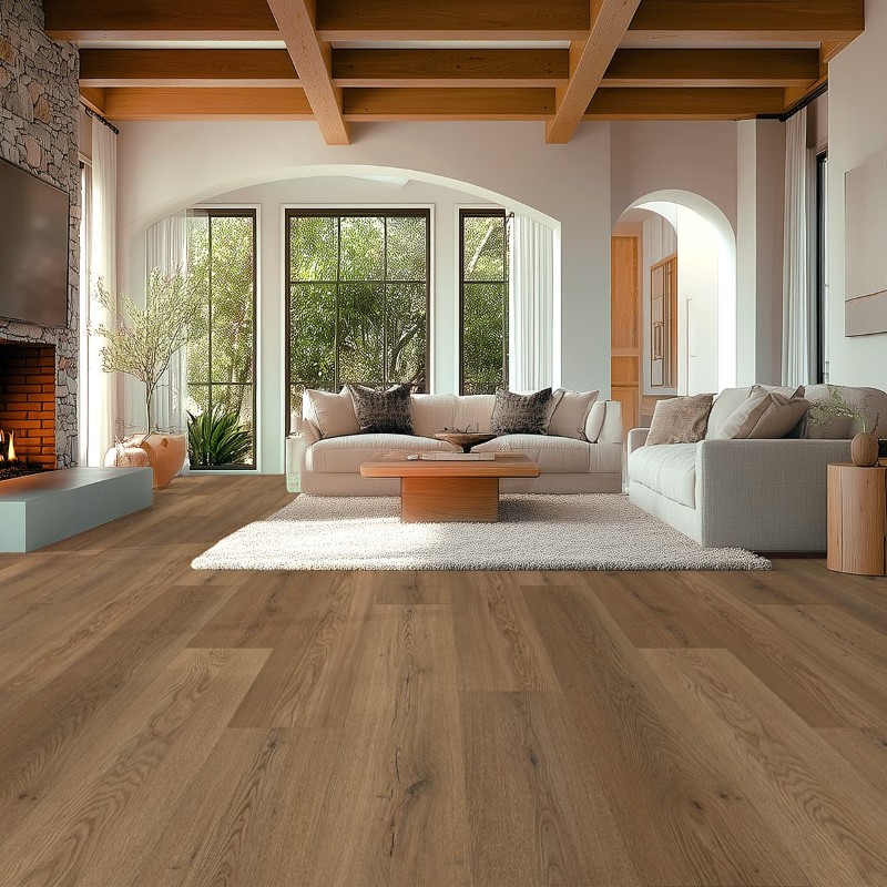 Gaia Floor White Collection Burnished Trail Laminate Room Scene