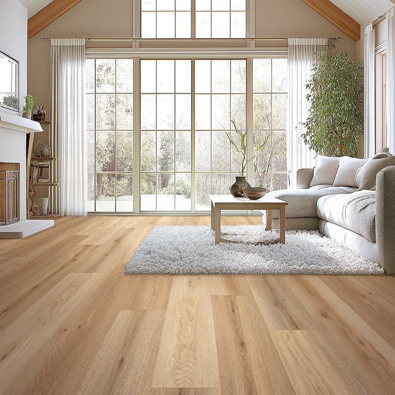 Gaia Floor White Collection Driftwood Laminate Room Scene