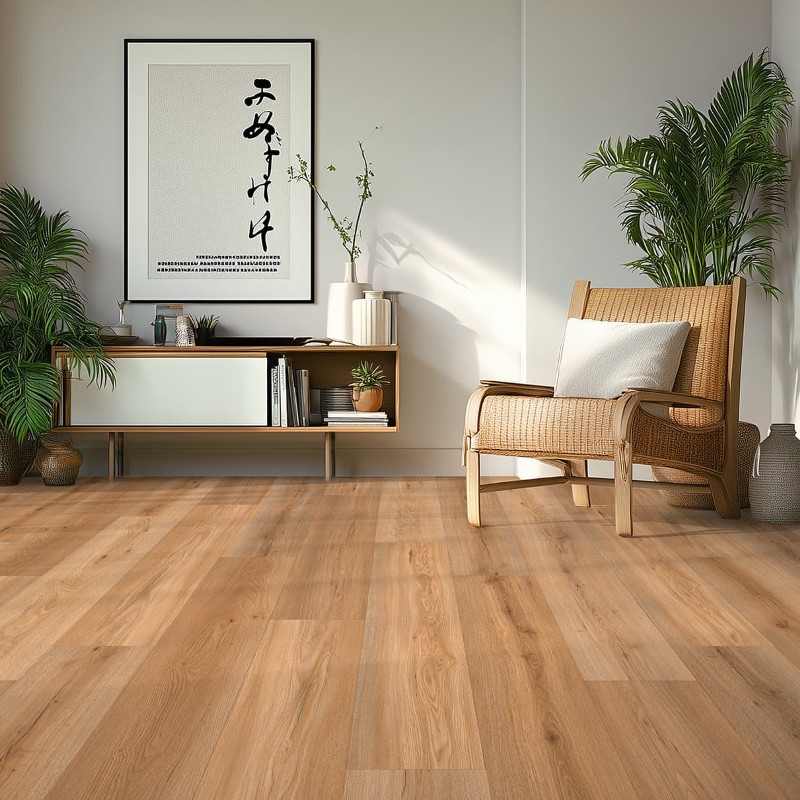 Gaia Floor White Collection Stillwater Laminate Room Scene