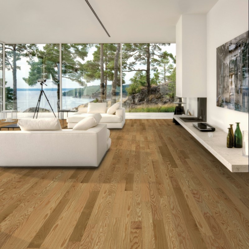 Hallmark Floors American Traditional Classics Natural Red Oak Hardwood Room Scene