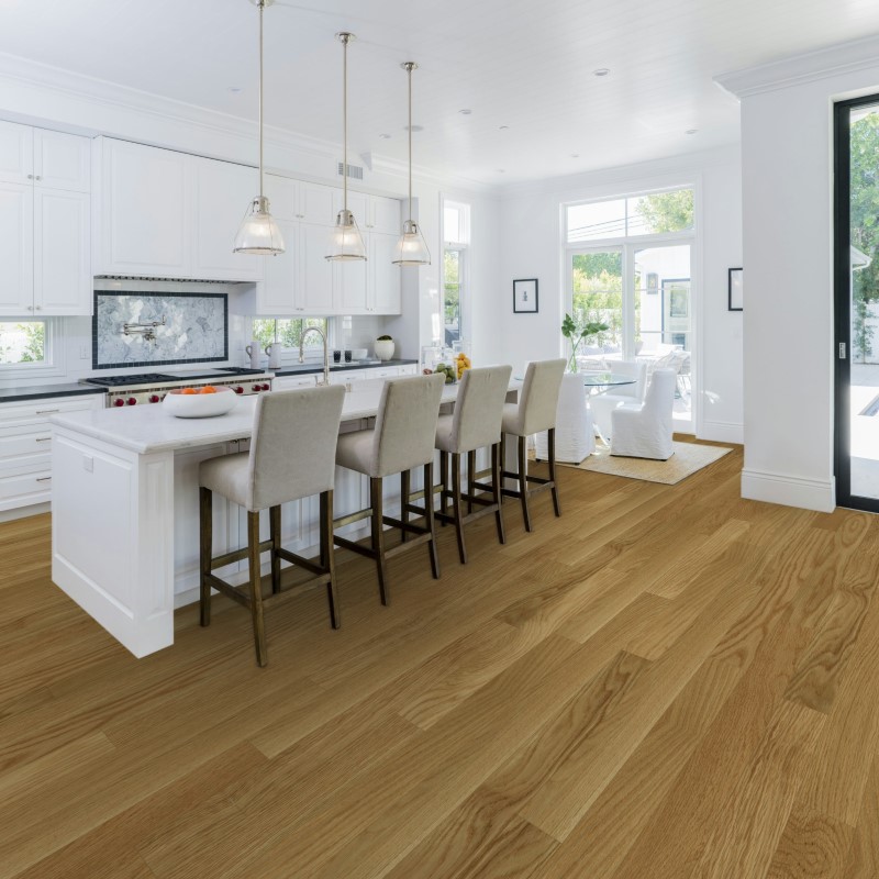 Hallmark Floors American Traditional Classics Natural White Oak Hardwood Room Scene