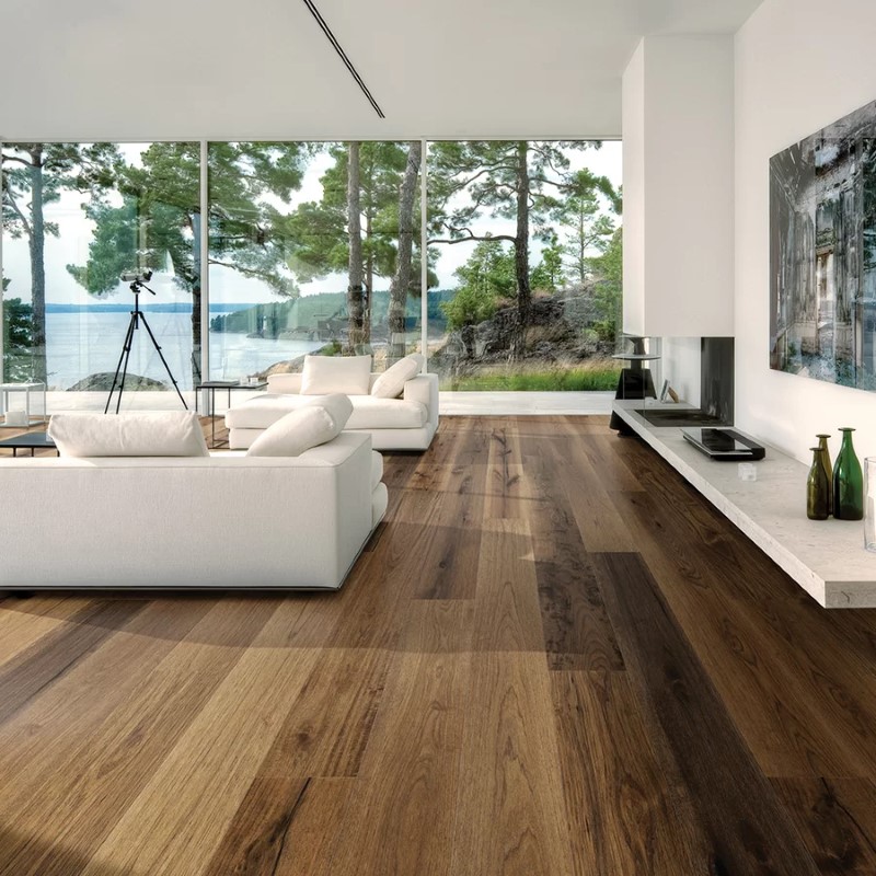 Hallmark Floors Avenue Newbury Hickory Hardwood Room Scene