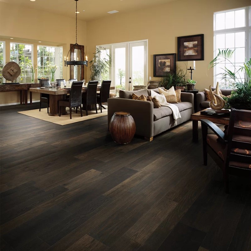 Hallmark Floors Monterey Calgary Red Oak Hardwood Room Scene