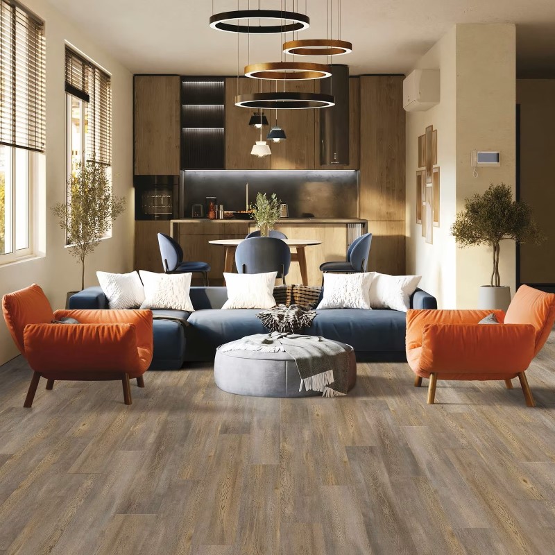 Lux Floors Terra Nova Coyote Laminate Room Scene