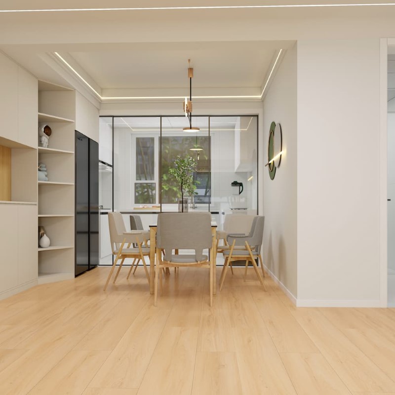 Megaclic AquaShield Sterling Laminate Room Scene