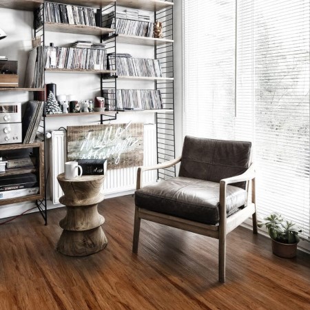 Megaclic Athens Russet Olive Vinyl Room Scene