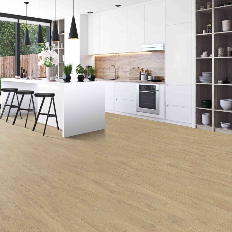 Mohawk PureTech Select Blond Oak Vinyl Room Scene