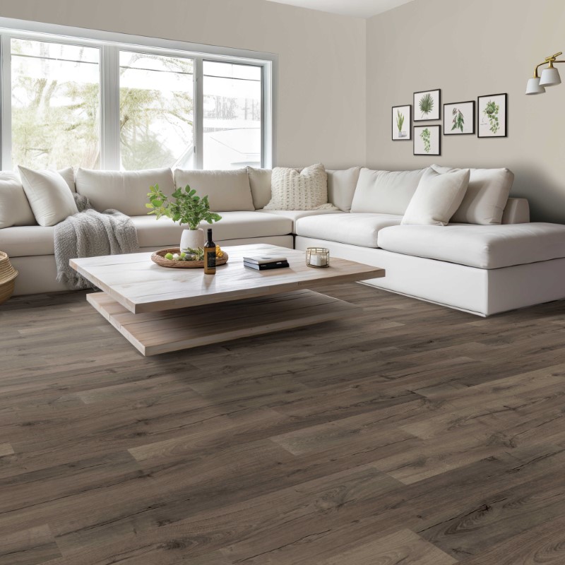 Mohawk PureTech Select River Rock Oak Vinyl Room Scene