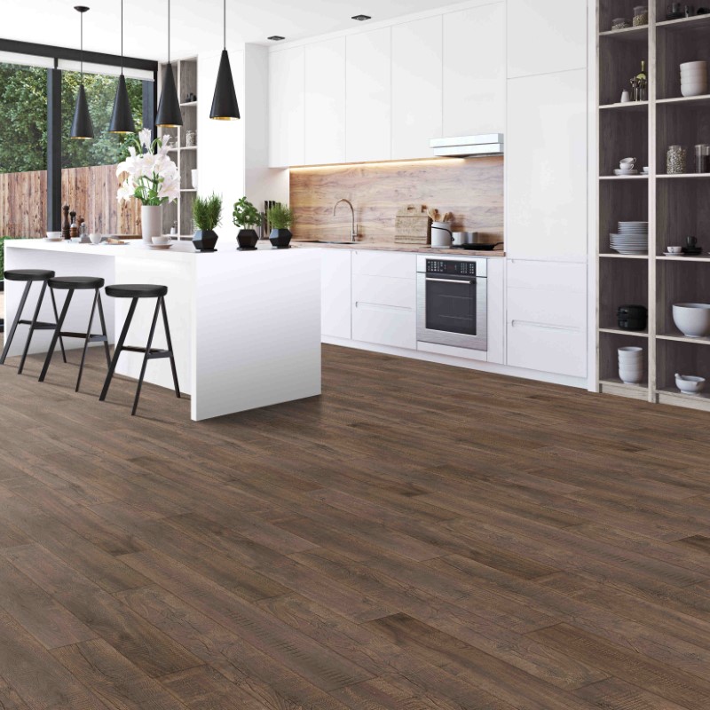 Mohawk PureTech Select Toasted Almond Oak Vinyl Room Scene