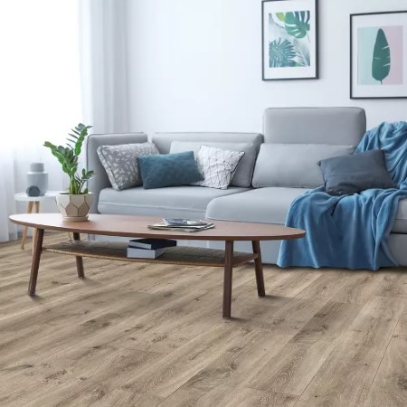 Quick Step NatureTek Plus Vestia Rocky River Oak Laminate Room Scene