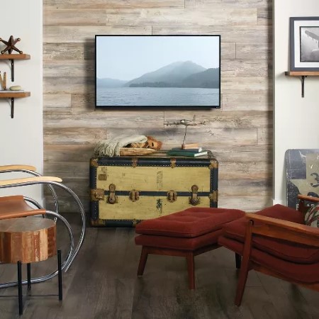 Quick Step NatureTek Select Reclaime W Flint Oak Laminate Room Scene