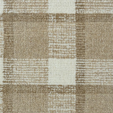 Unique Carpets Handmade Woven Wilton Valerie Plaid I Honey Milk Carpet