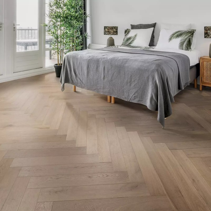 Urban Floor Timbertop Biarritz Herringbone Hardwood Room Scene