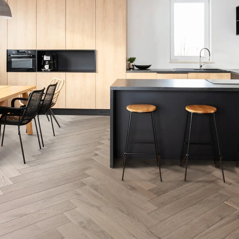 Urban Floor Timbertop Mauritius Herringbone Hardwood Room Scene