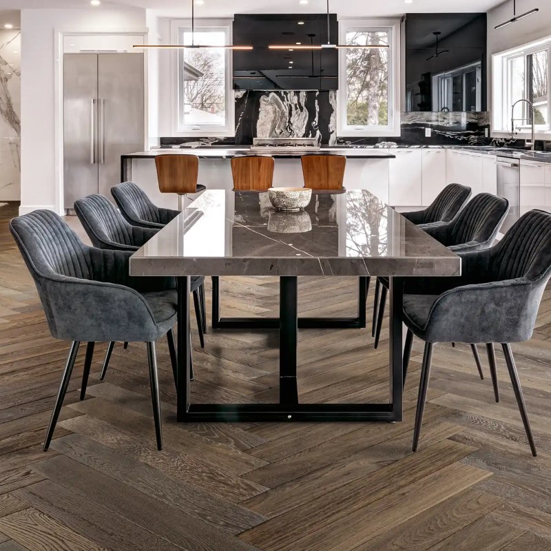 Urban Floor Timbertop Savona Herringbone Hardwood Room Scene