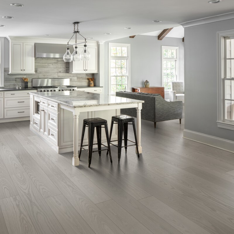 Valinge Ash Select Earth Grey Hardwood Room Scene